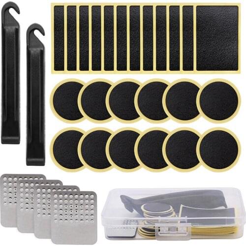 Bicycle Cycling Tire Repair Tool Kit Set Inner Tube Patching Tyre Filler Glue Free Cold Patch Sealant Fix Portable Bike Repair