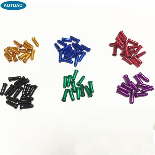 10Pcs/Lot Aluminum Alloy Bike Bicycle Brake Cable Tips Crimps Gear Inner Cable End Caps Wire Ferrules