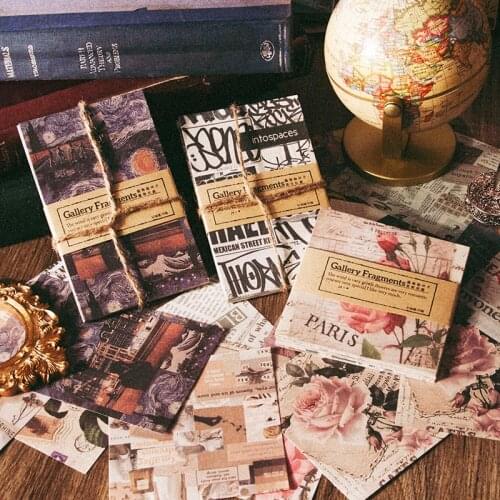 50Pcs Newspaper Poster Collage Material Paper Junk Journal Planner Scrapbooking Vintage Decorative DIY Craft Background Paper