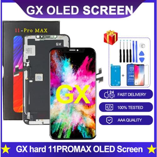 100% High Quality GX Soft oled LCD Screen Digitizer Replacement For iPhone X XS XSMXA 11PRO OLED Screen