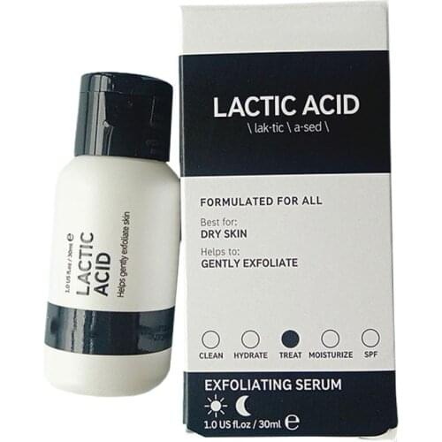 Lactic Acid Exfoliating Whitening Essence AHA Skin Renewal Brightening Moisturizing 30ml