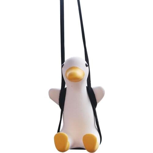 Swinging Duck Car Hanging Ornament, Cute Swing Duck On Car Rear View Mirror Pendant, Swing Duck Car Mirror, Swing Duck for Car