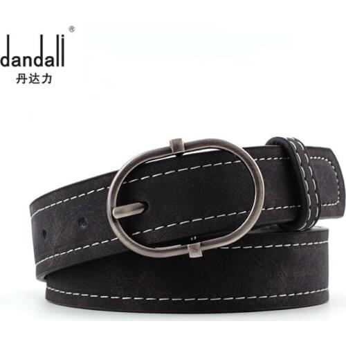 Belts For Women Fashion Wild Pu Leather Women Belt Alloy Japanese Word Buckle Ladies Leather Decorative Thin Belts For Women