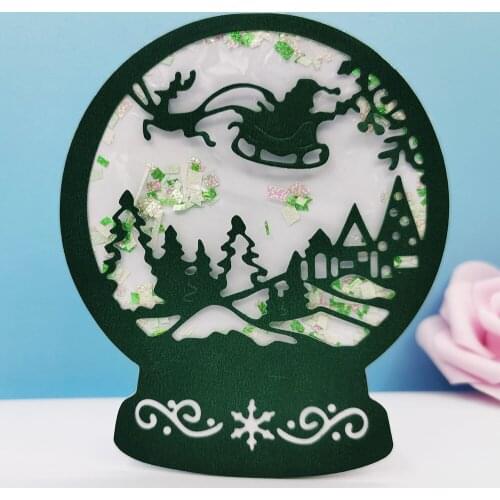 Christmas Bottle Metal Cutting Die Stencils Scrapbooking Troqueles Clear Stamps and Dies Embossing Folder Card Making Mould