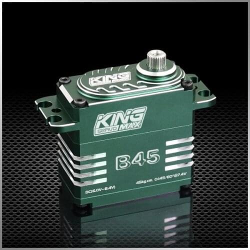 Special Price KINGMAX B45 50kg 8.4V 0.13sec 83g digital brushless metal Waterproof servo for aircraft or 1/8 cars