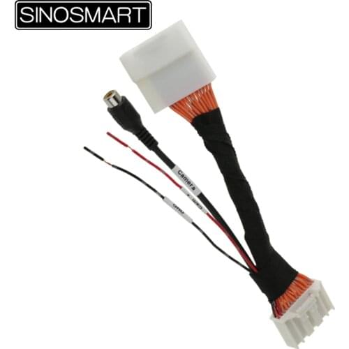 SINOSMART C28 Connection Cable for Mazda 2 CX-5 2015 2016 Reversing Camera to OEM monitor without Damaging the car Wiring