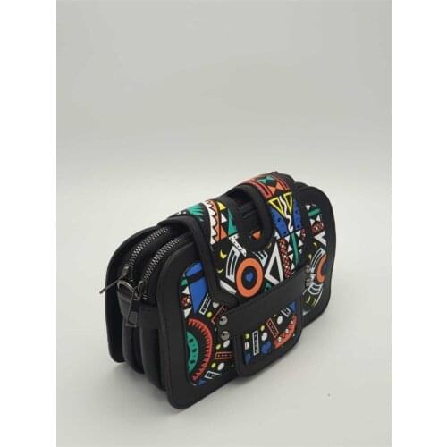 Front Cover Magazin Pattern Messenger Bag