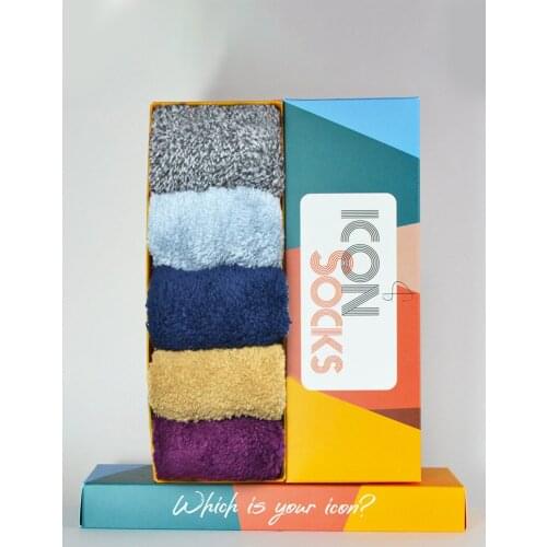 Iconsocks Lady 5 li Ultra Thick Plush Winter Ballerina Booties Socks