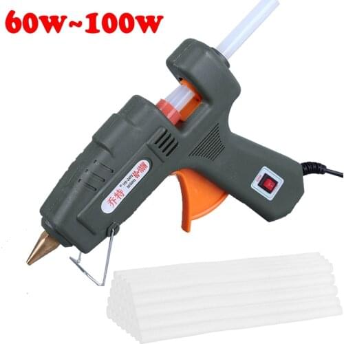 Hot melt glue gun 60W~100W 11mm Glue Stick Craft glues 110~240V EU Plug DIY Power tool Thermo-gun Professional Heat Glue gun