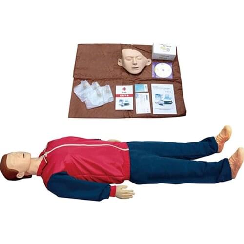 Cardiopulmonary Resuscitation Simulator Human CPR First Aid Training Model With Voice Prompt and Printing Function