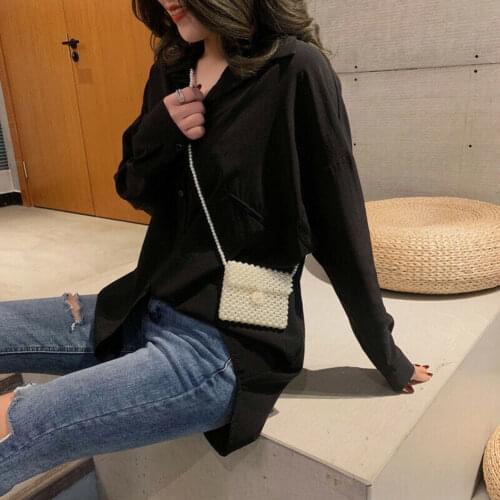 Imitation Pearl Beaded Bags Women Handbag Evening Bag Shoulder Crossbody Purse Best Sale-WT
