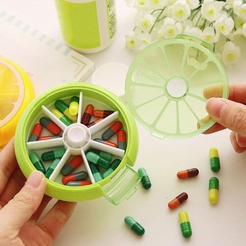1PCS Pill Box 7 Lattices Storage Boxes Medical Kit Weekly Pills 7 Days Medicine Tablet Dispenser Organiser Case