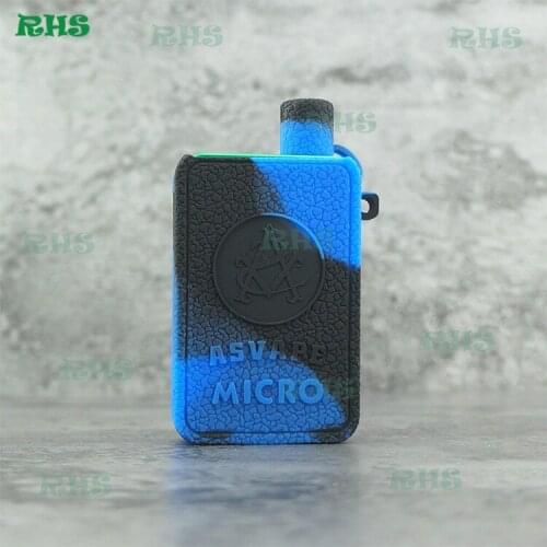 2pcs 2019 New~RHS Silicone Case Cover Sleeve for ASVAPE MICRO Mod Kit 1100mAh 7 colors for choice free shipping
