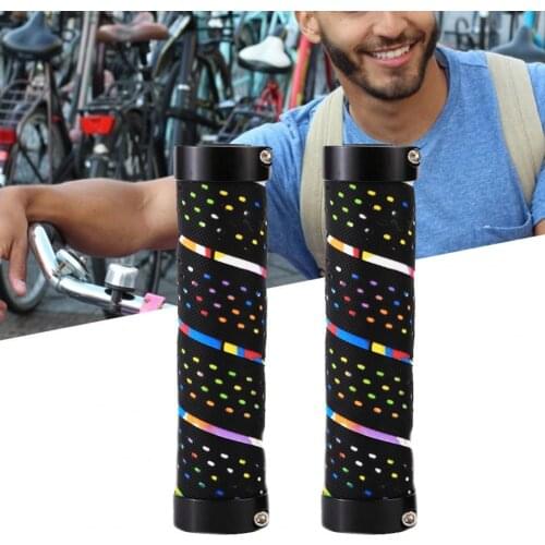 2Pcs Shock-absorbing Anti-slip Bike Handlebar Cover MTB Mountain Handle Bar End Plugs for Bike Handlebar Accessory