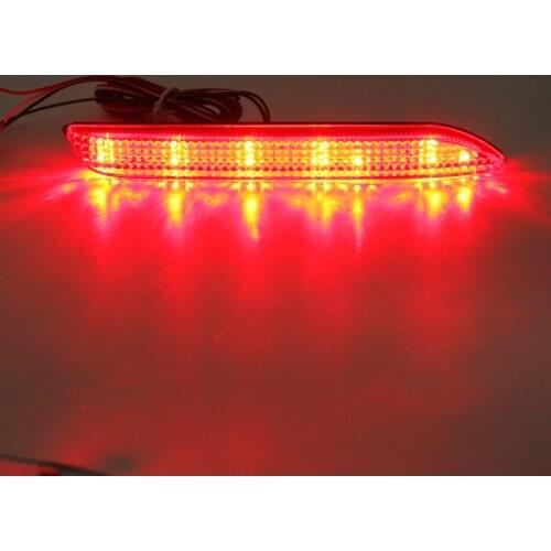 2Pcs LED Tail Braking Lamp Brake Rear Bumper Reflector Warning Stop Light For Toyota Camry 2009 2012 Innova/ISF/GX470/RX300