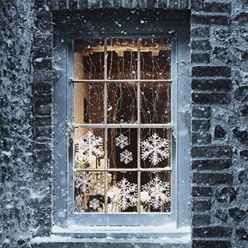 30pcs 6/11/15cm Christmas Snow Flakes White Snowflake Ornaments Holiday XMas Tree Decortion Festival Party Home Decor Toys Xmas