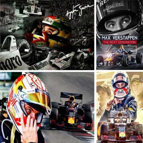 New Full Square/Round Drill 5D DIY Diamond Painting "Racing Car" F1 Picture 3D Diamond Embroidery Cross Stitch Mosaic Decor Gift