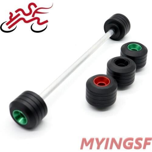 Front Axle Fork Crash Slider For KAWASAKI ZX6R NINJA 650 1000 Z650 Z1000SX Versys 650 Motorcycle Accessories Wheel Protector Pad