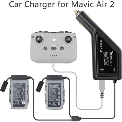 Car Charger For DJI Mavic Air 2 Intelligent Battery Charging Hub Mavic Air2 Car Connector USB Adapter Multi Battery Car Charger
