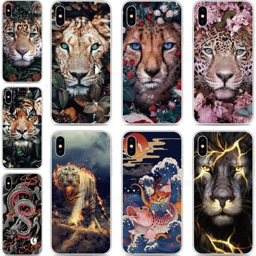 Printed Dog Tiger Dragon Cover For Vsmart Active 1 Plus Star 3 JOY 4 Live BQ Aquaris X2 X Pro U U2 Lite V VS Phone Case Fundas