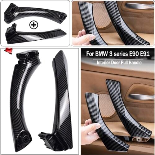 Beige Black left Right Car Interior Handle Inner Door Armrest Panel Pull Trim Cover for BMW 3 series E90 E91 328 330 335