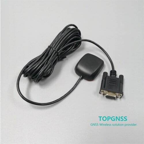 DB9 female rs232 gps receiver antenna module gps glonass Dual mode VCC 12V NMEA 0183 Industrial control quality GN200GRV12