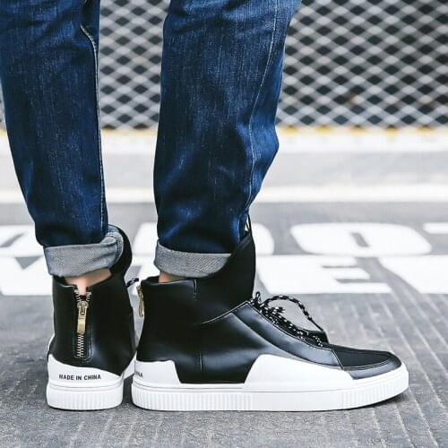 De casual white top black para casuales slip fashion 39 sport High causal Sneaker sapatos zapatos informales mens Mens spring s