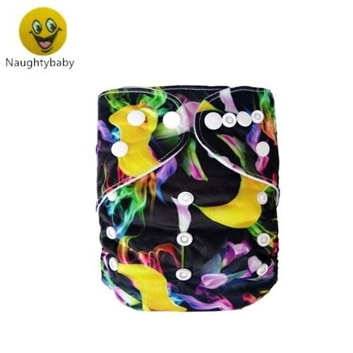 Baby Cloth Diapers Reusable Nappies Character Pattern Unisex Baby Care Pants Waterproof Pocket Cloth Diaper Baby