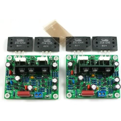 2 Piece Boards MX50 SE 100W+100W DIY KITS Or Finished Board 2SA1295 2SC3264 Dual Channel Power AMP Amplifier Board
