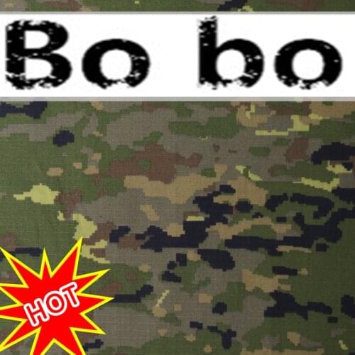 Jungle camouflage polyester cotton checkered waterproof wear-resistant clothing fabric