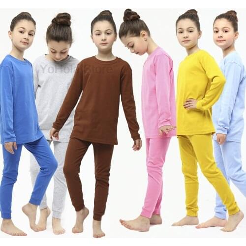 Girl Sets Spring Cotton Solid Suits for Babies Girl Baby Sleepwear Pajama Girl Pajama Sets for Toddler Children Clothing