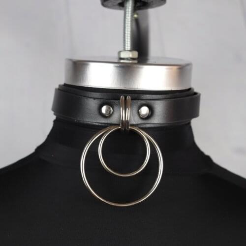 UYEE Leather Harness Collar Bondage Arnes Choker Womens Belt Pastel Goth Seks Jartiyer Sexy Necklace Pole Dance Cinturon Mujer