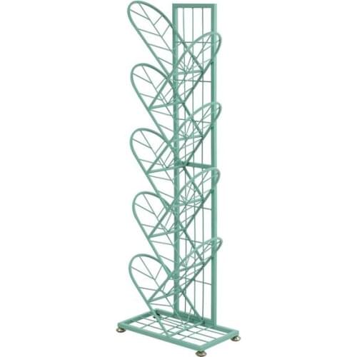 Rushed Creative Tree-shaped Iron Grid Organizer Modern Minimalist Bookshelf Practical Living Room Potted Magazine Storage Rack