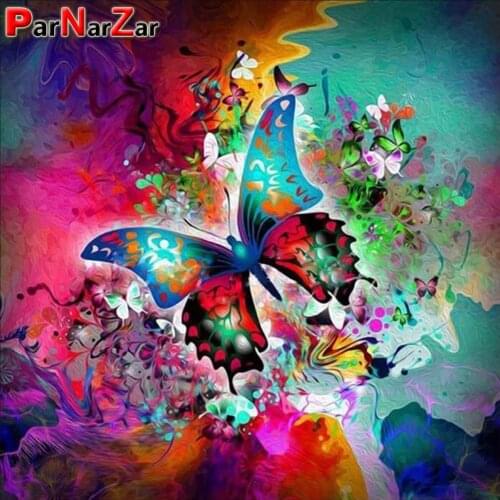 ParNarZar 5D DIY Diamond Painting Kits Butterfly Full Drill Round Diamonds for Home Wall Decorations