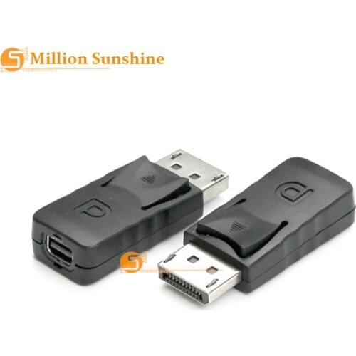 Mini DP Male Adapter Display Port to Mini Display Port Female Connector Display port free shipping