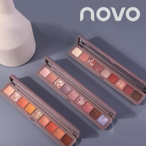 Novo Glitter Galaxy Eyeshadow Palette 9 Colors Pigment Shimmer Matte Eyeshadow Makeup Flash Shine Diamond Shadow Kit