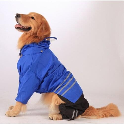 Large Dog Clothes Dog Raincoat Large Dogs Poncho Big Dogs Golden Retriever Samoyed Husky Red WLYANG