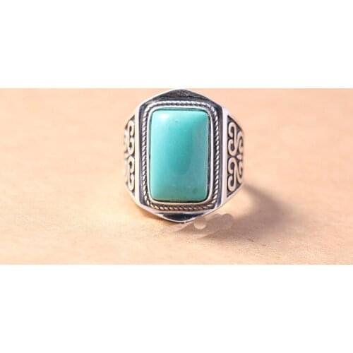 11*17mm 925 STERLING SILVER Men punk Semi Mount Bases Blanks base blank Pad ring Setting jewelry findings diy (NO STONE) A4943