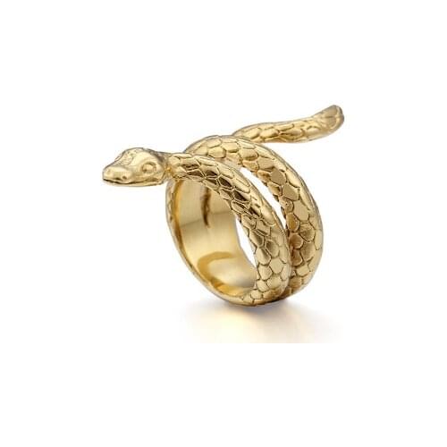 Punk Rock Snake Ring Women and Men Hip Hop Vintage Ring Fashion Jewelry wholesale