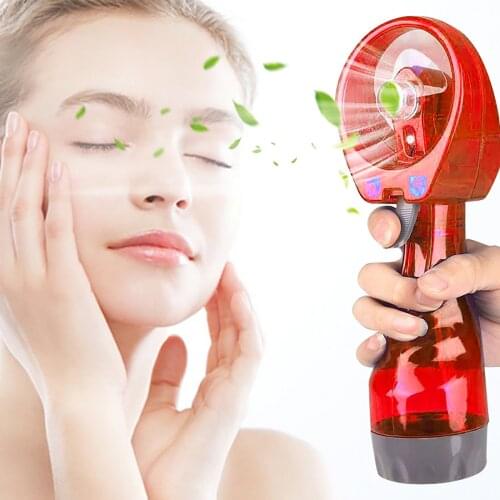 Portable Mini Hand Held Spray Cooling Fan Water Mist Fan Sport Travel Beach Camp Air Cooling Tools for Summer Outdoor