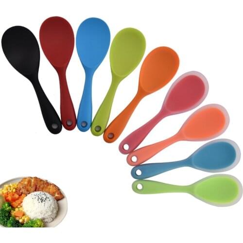 Silicone Rice Paddle Potato Food Spoon Non-stick Eco-friendly Heat-resistant for Rice Mashed Potato Turner