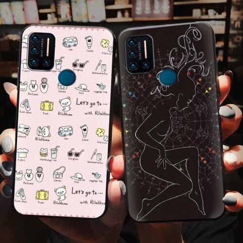 Silicone Waterproof Phone Case For UMIDIGI A7 Pro Phone holder Dirt-resistant Glitter