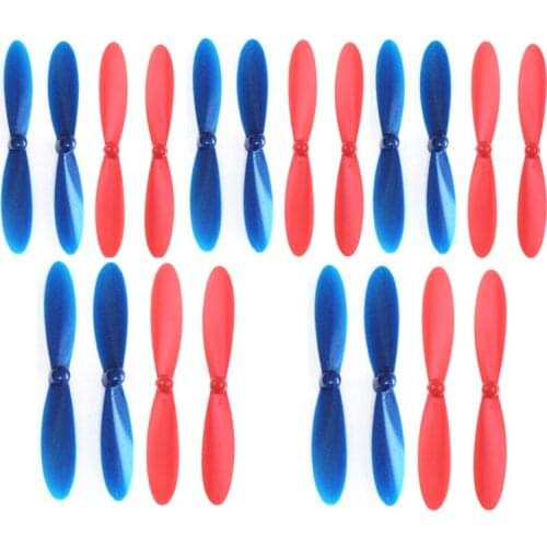 Blue&red paddles adapter for Hubsan X4 H107 H107L H107C H107D H108C U941A V252 U816A FY310B CW CCW 20pcs Helicopter plane