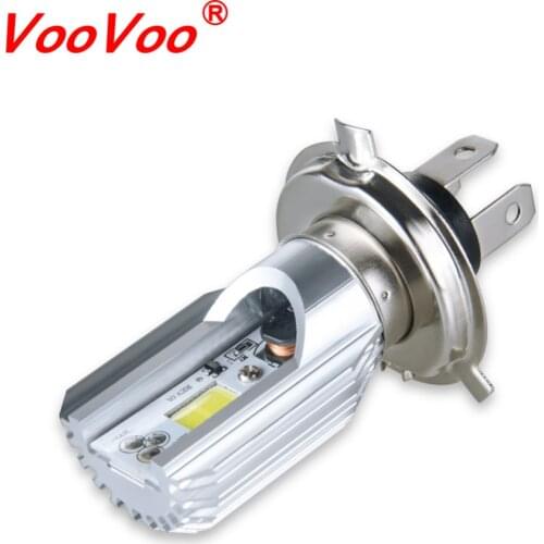 VooVoo 6000K 12V H4 LED Motorcycle Motorbike Headlights HS1 Bike Fog Lamp Bulb Light Moped Scooter Lighting Moto Accessories