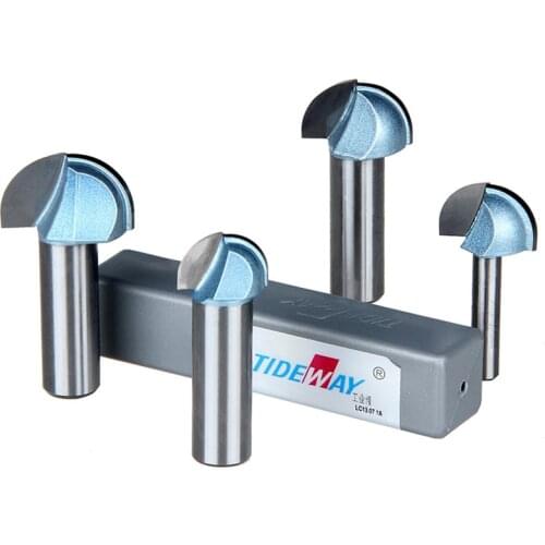 1/4*3/16 HSS Milling Bits Shank Round Nose Cove Core Box Router Bit Shaker Cutter Tools For Woodworking Tideway 3296