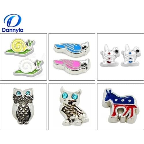 10pcs/lot Wholesale Mini Mix Style Floating Charms Fit Glass Floating Locket LSFC021-464