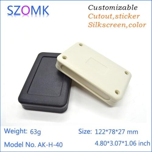 10 pieces, 122*78*27mm hot selling customizable plastic enclosure junction housing for pcb design plastic equipment casing