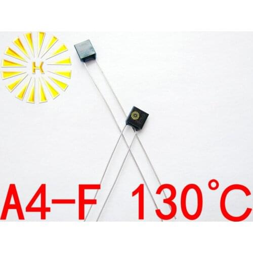 100% Original A4-F 130 degree Thermal Cutoff RH130 Thermal-Links 2A 250V Black Square Temperature Fuse x 500PCS