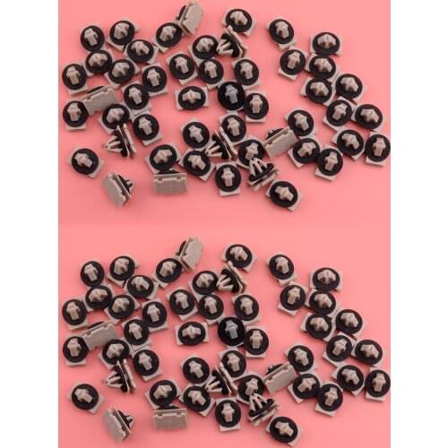 100 pcs Rocker Panel Moulding Clip Exterior Fastener Trim Nylon Fit for Jeep Grand Cherokee WK2 Chevrolet Traverse 68172491AA