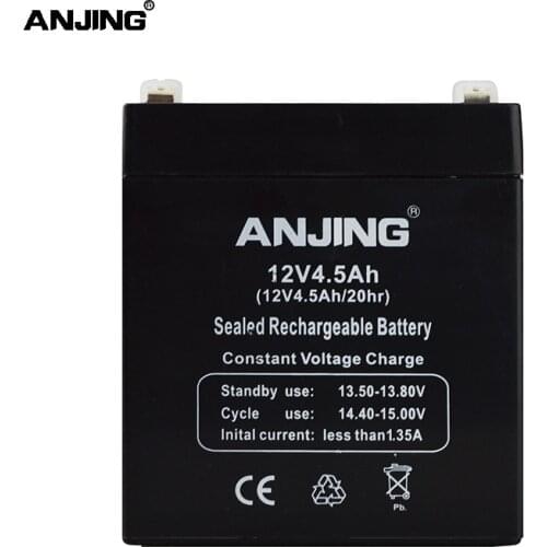 12V 4.5AH Battery 12V4.5AH for Backup Power LED emergency Light Children Toy Car Lead-acid Accumulator Replacement Maintenance